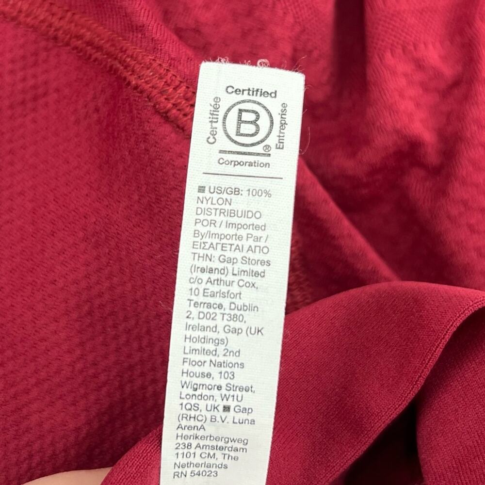 Athleta momentum seamless half zip red Long Sleeve Performance Pullover Top S - Picture 5 of 7